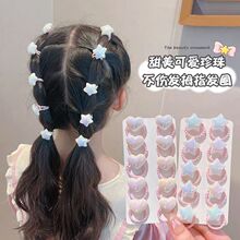 高弹力可爱卡通系列甜美星星发圈不伤发头绳小女孩绑辫子头饰发饰