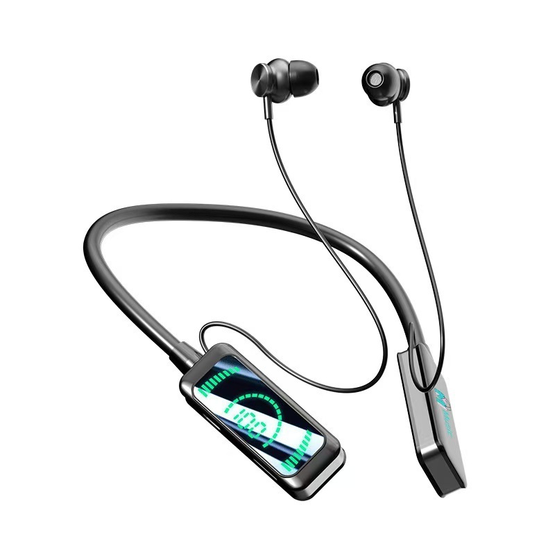 ワイヤレスBluetoothイヤホン2025年新型サラウンド重低音ノイズキャンセリングスポーツインイヤー音質ネックバンドイヤホン|undefined