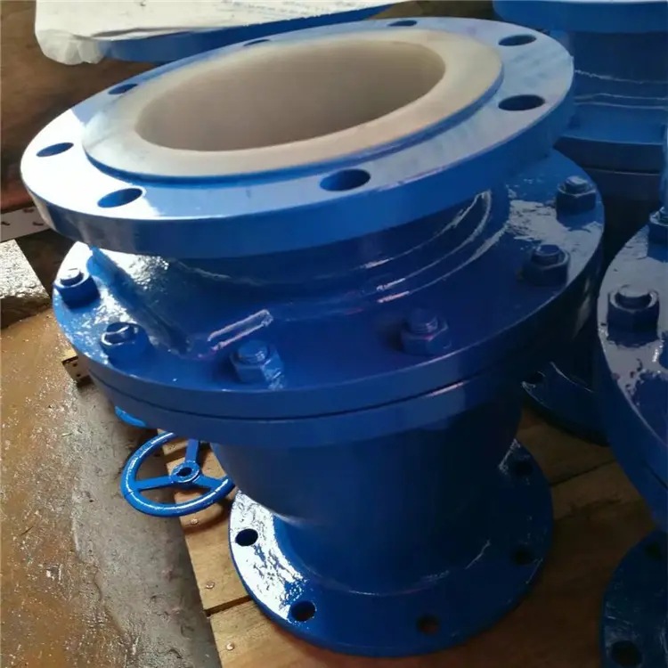 H40F46-10/16C DN25~DN300 四氟塑料耐硫酸碱浮球式法兰止回阀