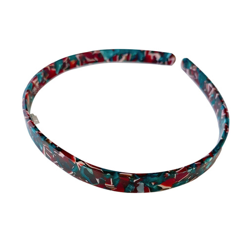 Duowei's new acetate plate headwear, simple and elegant hair accessories, girl's headband, tortoiseshell color, small fresh female hairband