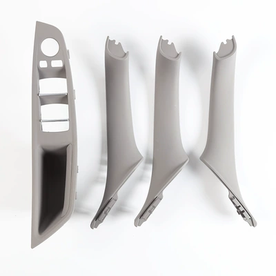 Armrest, handle, handle: Door Handle, 5 Series Interior Handle - left-hand-drive-4-piece-set-grey