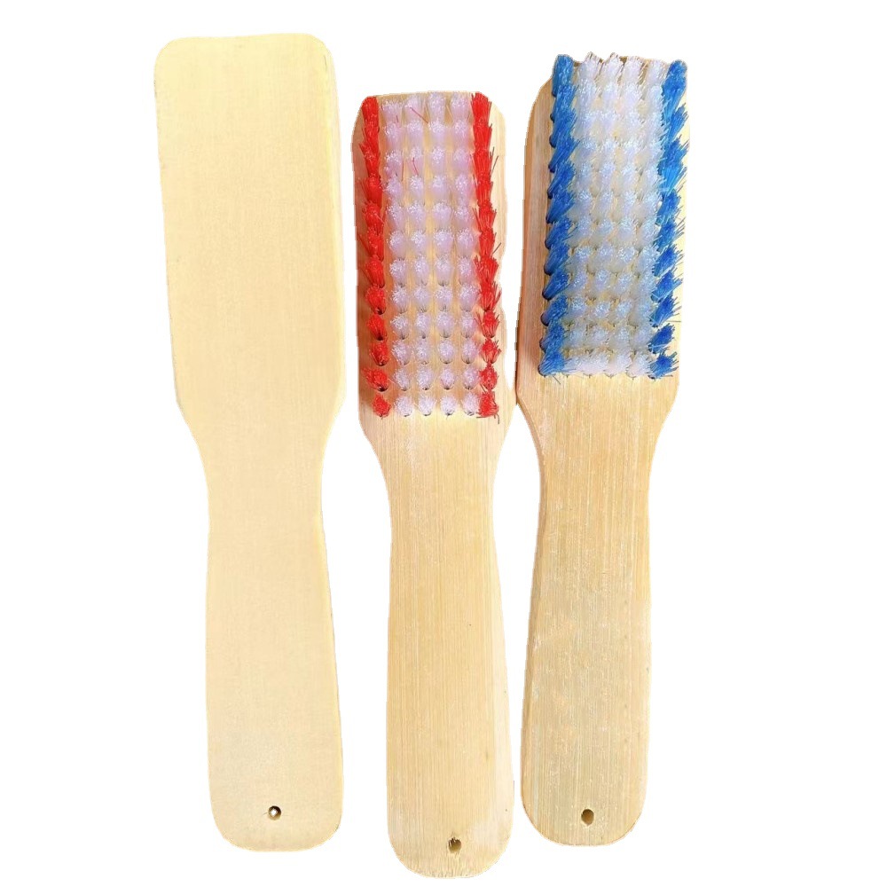 Extra grande engrosada de dos colores cepillo de bambú cepillo de zapatos cepillo de bambú natural cepillo de limpieza multifuncional de dos yuanes tienda por departamentos fábrica al por mayor