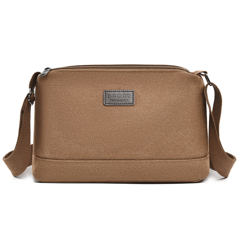 Transfronterizo nuevo tipo de bolso de lona para hombres, bolso de hombro urbano simple y casual, gran capacidad, bolso de moda ligero
