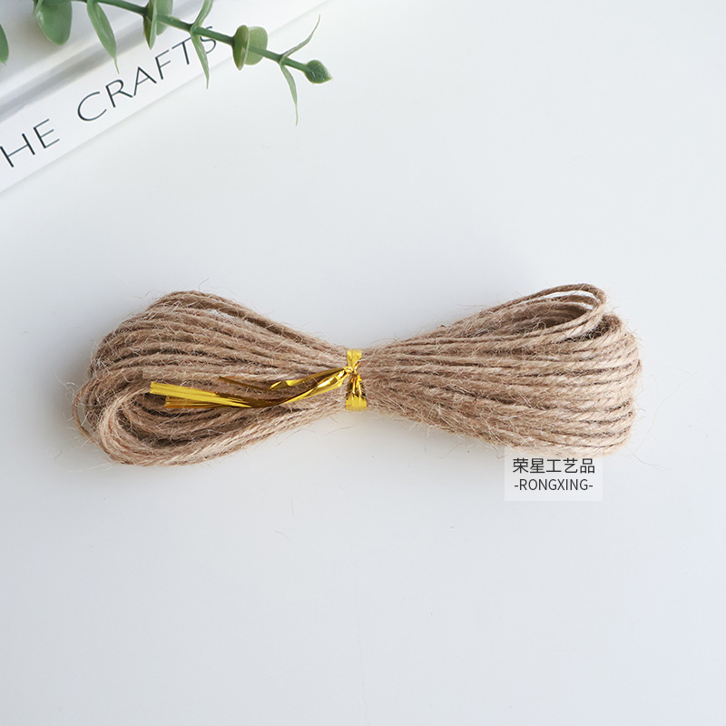 Cuerda de cáñamo Cuerda de cáñamo de bricolaje Cuerda hecha a mano de alta calidad Cuerda de cáñamo de grosor natural Adornos artesanales Cuerda de encuadernación colgante al por mayor image 17