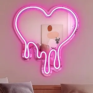 Amazon's Best-selling Mirror Neon New Christmas Gift Family Saw Decoration with Picture Wall Pendant