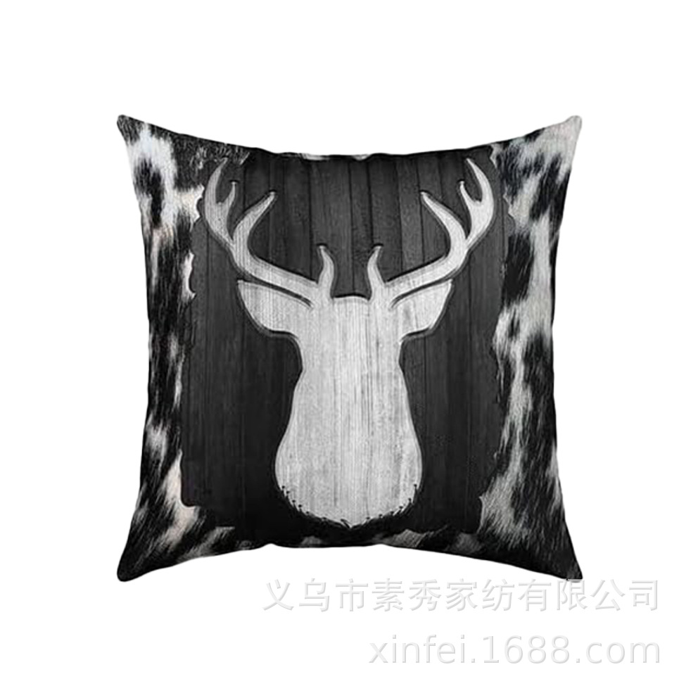 Transfronterizo amazónico Xiyin yak highland ganado animal sofá sala de estar respaldo decoración almohada abraza almohada cubierta de cojín image 36