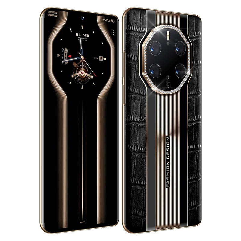 Smartphone, 8005G, support function for all network communication standards, fingerprint unlock, 5G, full screen display