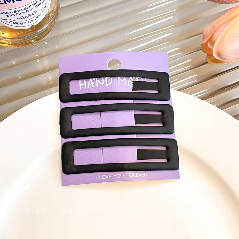 Clip de una palabra de color caramelo, clip para el cabello con flequillo, tocado femenino 2025 nuevo clip bb, horquilla lateral, clip lateral para el cabello roto, clip lateral