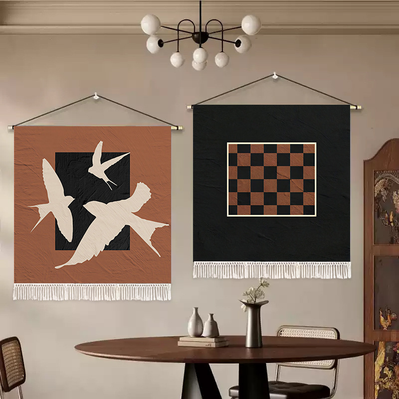 美ラードのリビングルームの装飾画の木製のフランス式のレトロなソファーの寝室の布芸は絵の配電箱の装飾のタペストリーを掛けます。|undefined