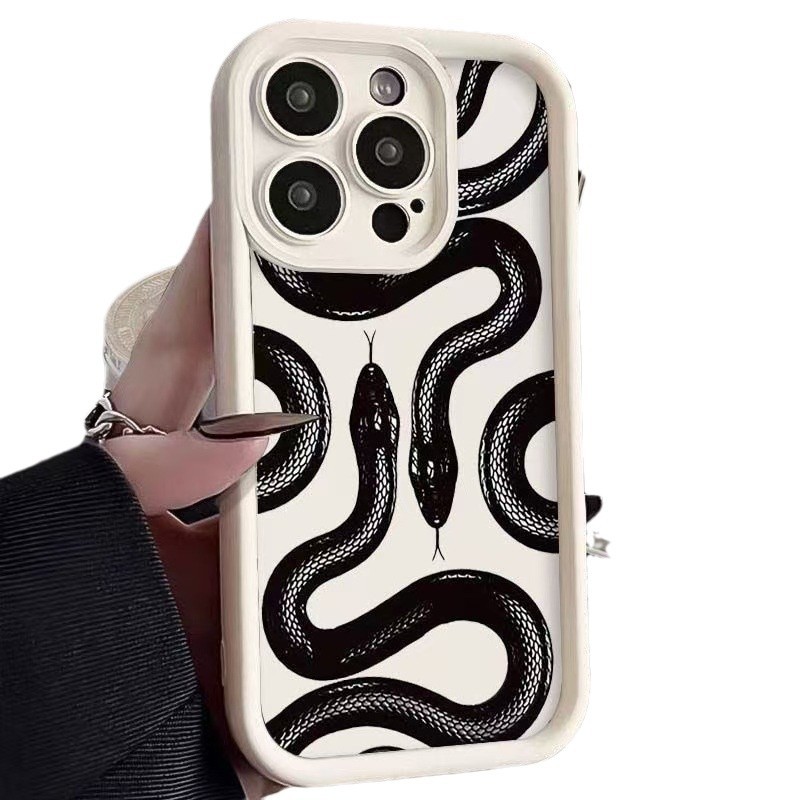 Funda para teléfono móvil iphone16pro de estilo europeo y americano Apple 15 anti-caída 14promax personalidad 13 nuevo 12/11