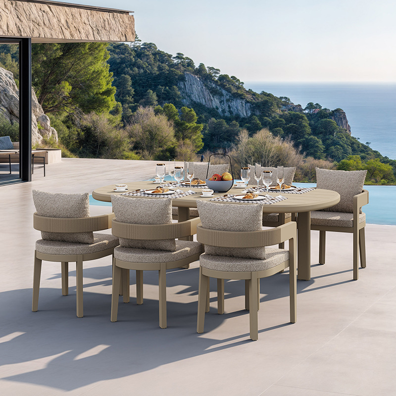 Sofá al aire libre patio villa al aire libre ocio jardín hotel alojamiento terraza pabellón terraza de aluminio sofá silla mesa silla