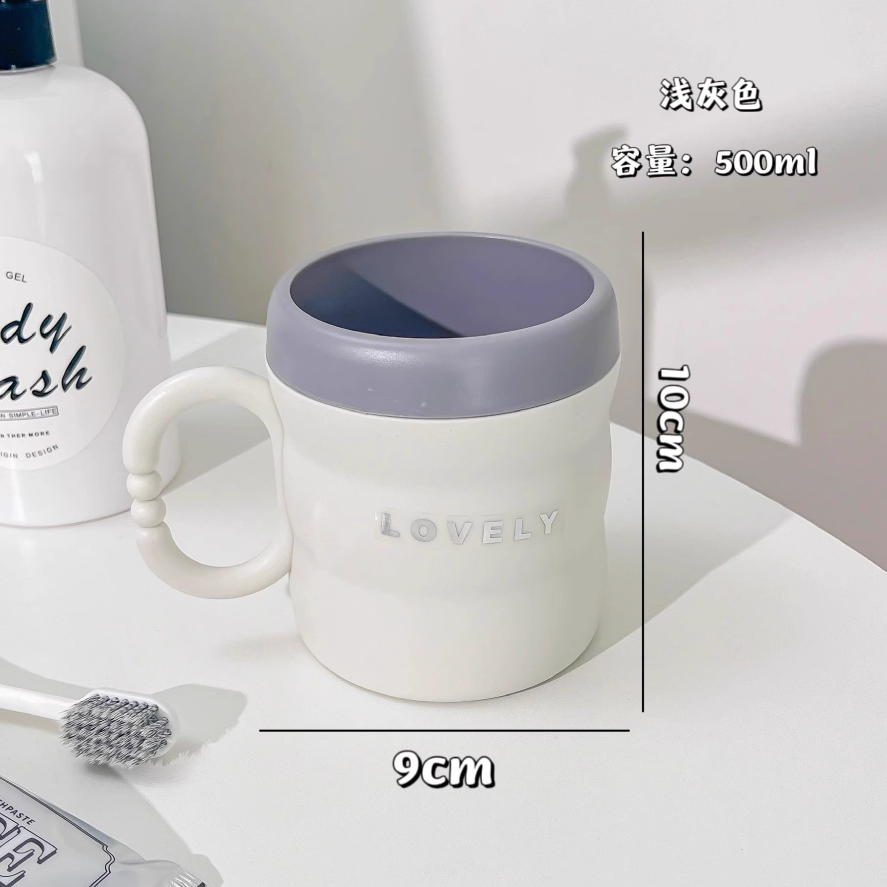 Taza de enjuague casera de doble color de bambú, taza de enjuague duradera, taza de enjuague de almacenamiento de cepillo de dientes para dormitorios de estudiantes image 19
