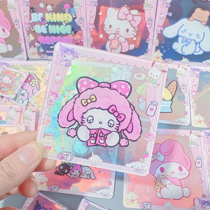 ディザトーン卸売り双透サンリオ200以上のかわいい一枚アクリル手作りdiy材料アニメシール|undefined