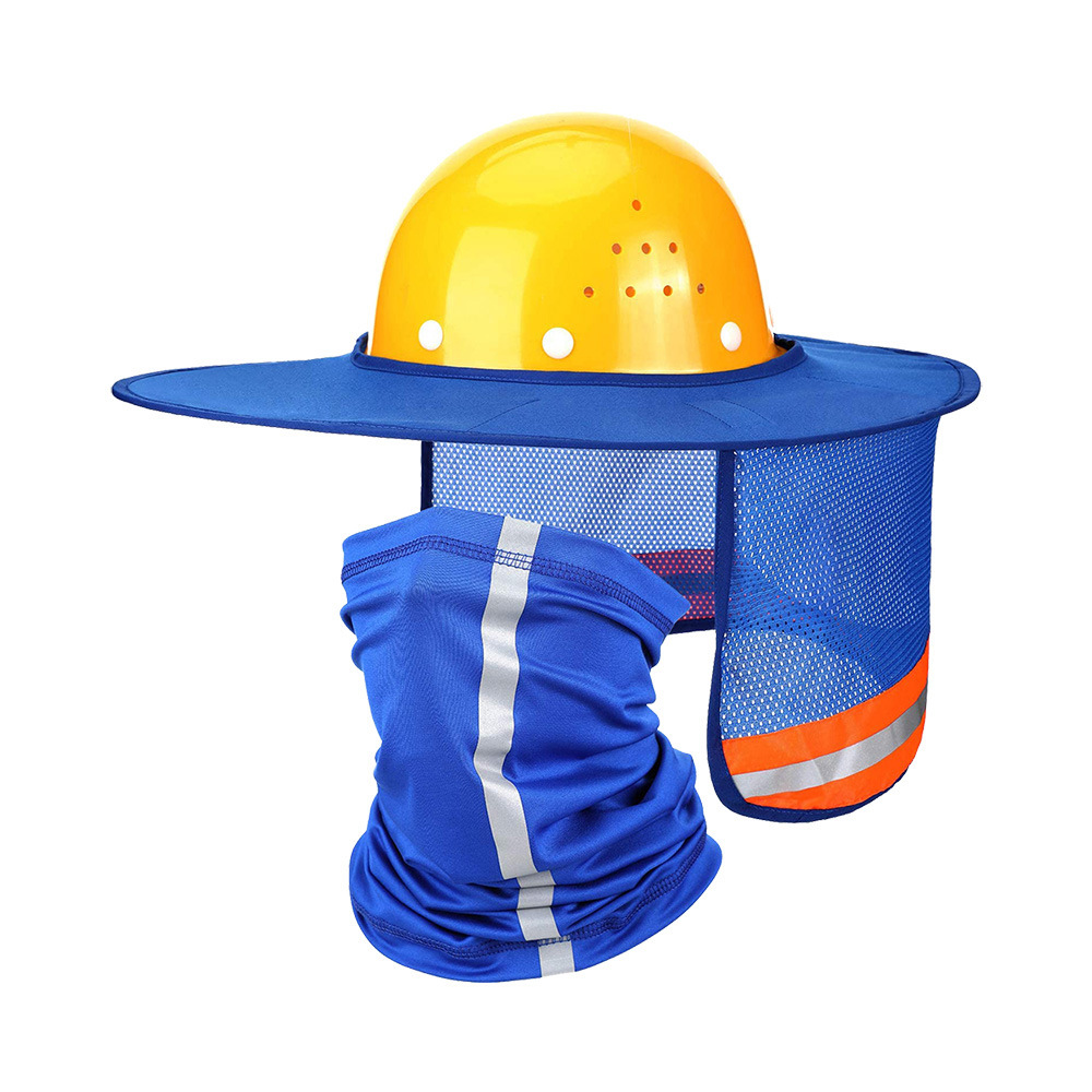 Dropshipping Safety Helmet Sunshade Board + Reflective Scarf Construction Site Outdoor Installation Construction