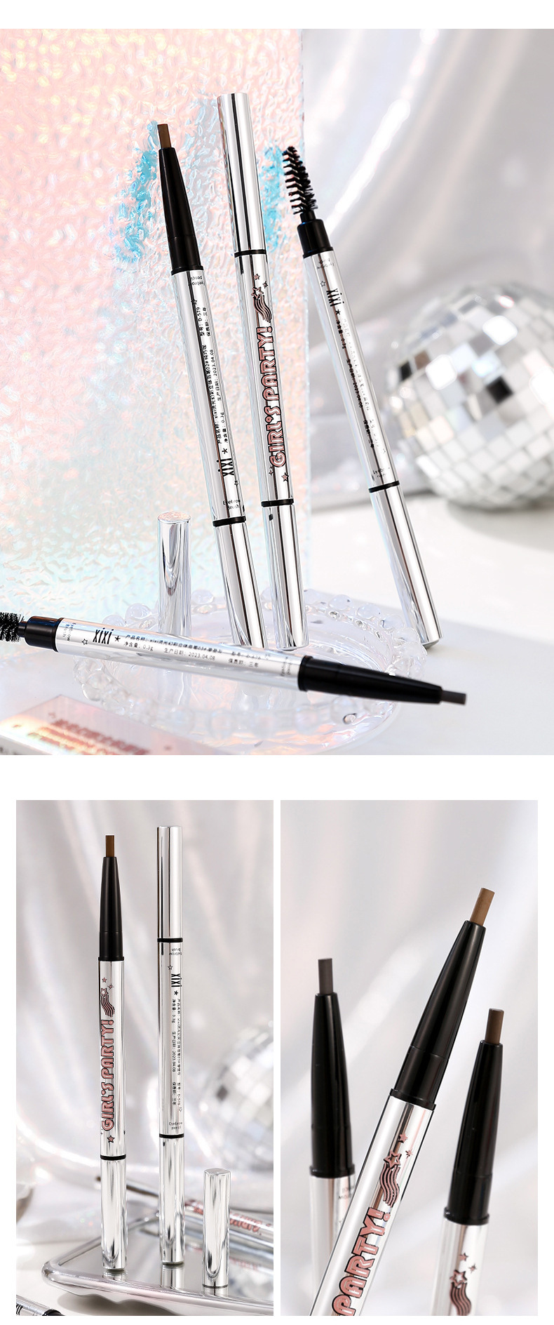 This natural and non-fading, three-dimensional eyebrow pencil has a natural misty feel and comes with an eyebrow brush. It is portable and easy to handle, suitable for beginners in eyebrow shape undefined