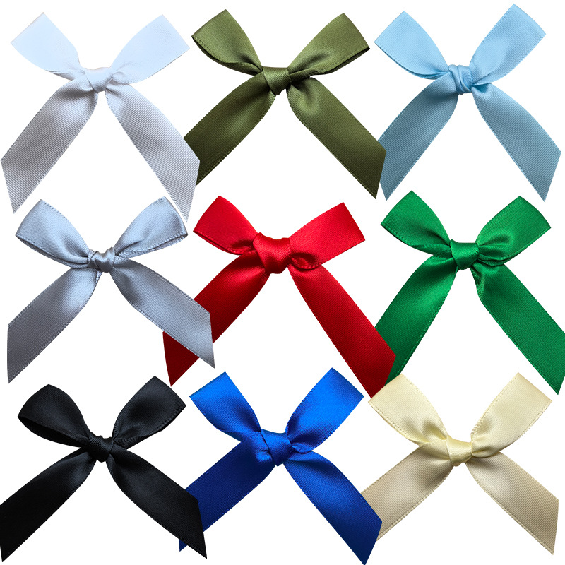 现货批发1.5cm斜角蝴蝶结 宽丝带礼品礼盒蝴蝶结内衣袜子鞋帽辅料