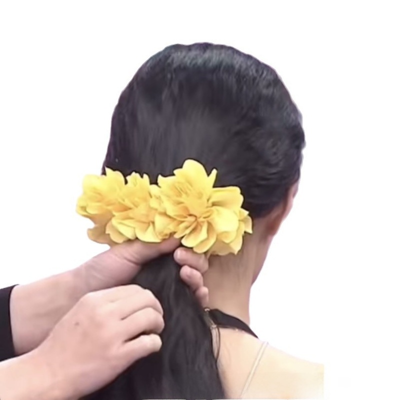 梦玲海边美人鱼造型超大香蕉夹森系花花抓夹横着的香蕉夹|undefined