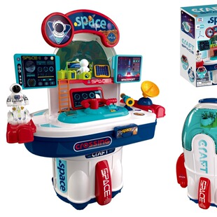 Cross-border new children's toy science and education educational toy suit rocket space model toy boy birthday gift