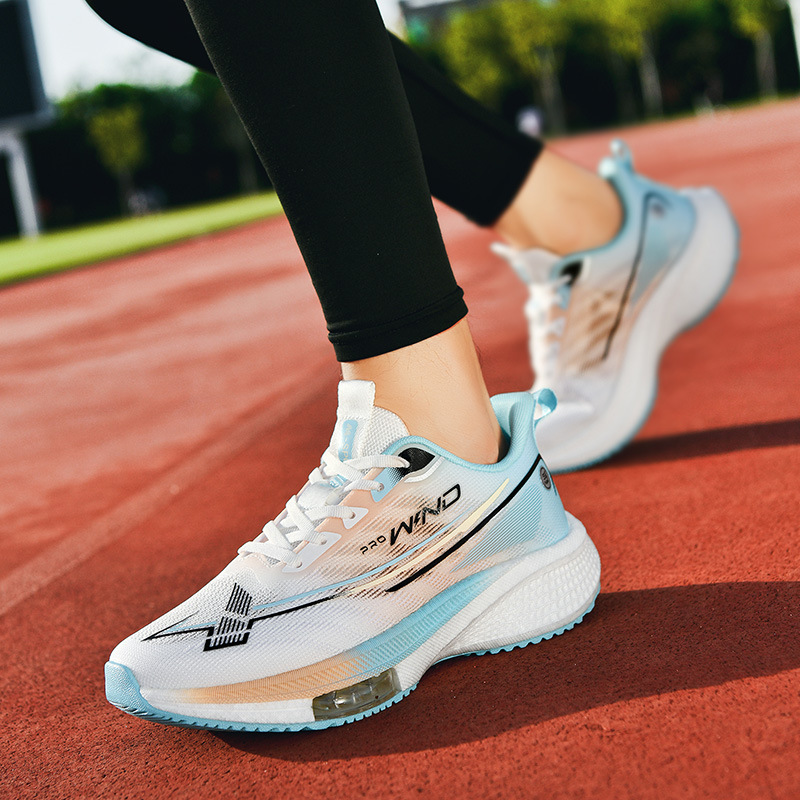 Palomitas de maíz placa de carbono suave amortiguador rebote zapatos de carrera ligero cómodo aire acolchado zapatos de malla al aire libre zapatos de entrenamiento