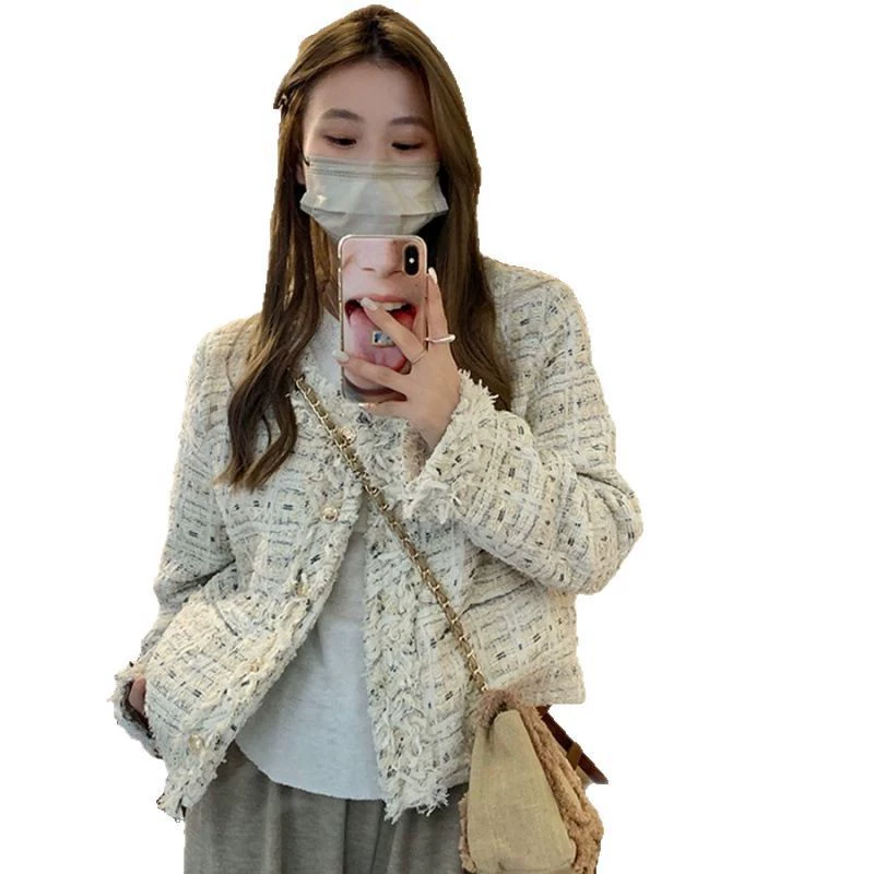Atmospheric demi-season jacket, 2025 years, Chanel style, Korean style