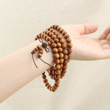 芭比檀香木多圈佛珠手串4m6mm木质文玩108颗男女手链念珠饰品批发