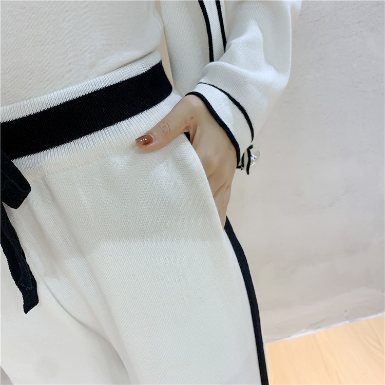 910g Weight Long Sleeve Sleeve Length Polyester, Viscose fiber Fabric Type Pant Co-ord Set Sets Type 2 Pieces Set Quantity Holiday, Daily Occasion Round Neck Neckline Loose Fit Type Bow Knot Pattern Spring, Autumn Season Women's Gender Elegant, Preppy Style Style Holiday Daily Women's Elegant Preppy Style Bow Knot Polyester Viscose Fiber Pant Co-ord Set Pants Sets 22