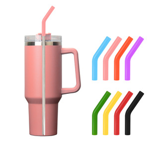 Cross-border Amazon car cup straw silicone mouth straw cap protective cover anti-scratch tongue anti-scald suction mouth 6mm8mm