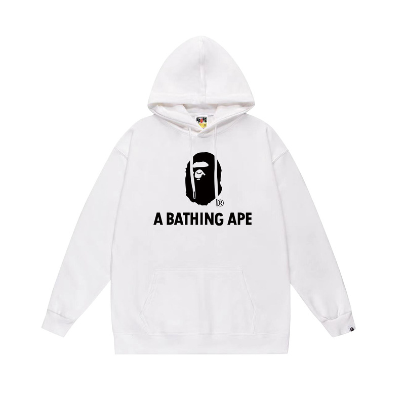 BAPE猿の頭の潮のブランドの片面のプリントは帽子の衛衣の秋冬の新型のヒップホップの潮流の男女の同項の純綿になります。|undefined