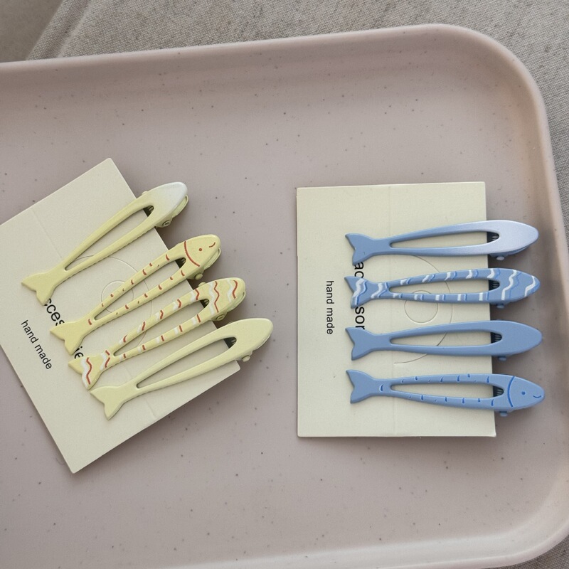 New Cute Little Fresh Fish Hairpin Milk Blue Yellow Versatile Hairpin Women's Headwear New Cute Little Fresh Fish Hairpin Milk Blue Yellow Versatile Hairpin Women's Headwear