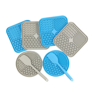 Amazon Hot Sale Food Grade Silicone Pet Lick Mat Suction Cup Dog Lick Mat Pet Mat Various Shapes Dog Lick Mat