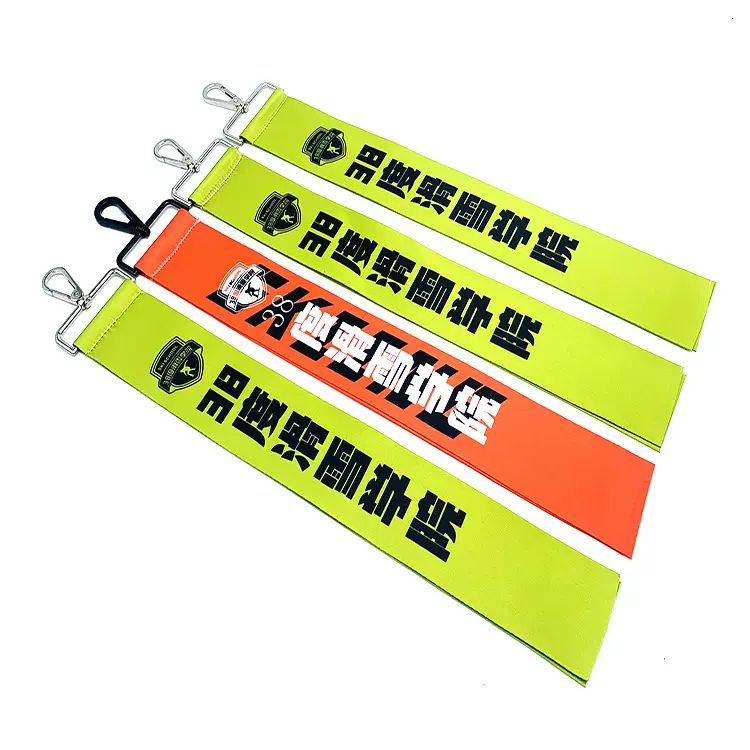 厂家定制滑雪羽绒服飘带滑雪俱乐部挂带户外登山团建飘带