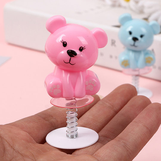 Creative Novelty Tricky Cute Cartoon Bouncing Elf Spring Bear Expression Doll Child Gift Children's Toys