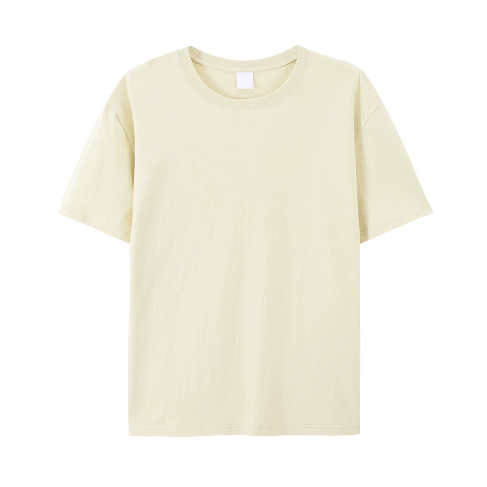 Children's cotton solid T-shirt for elementary school students, 100% cotton