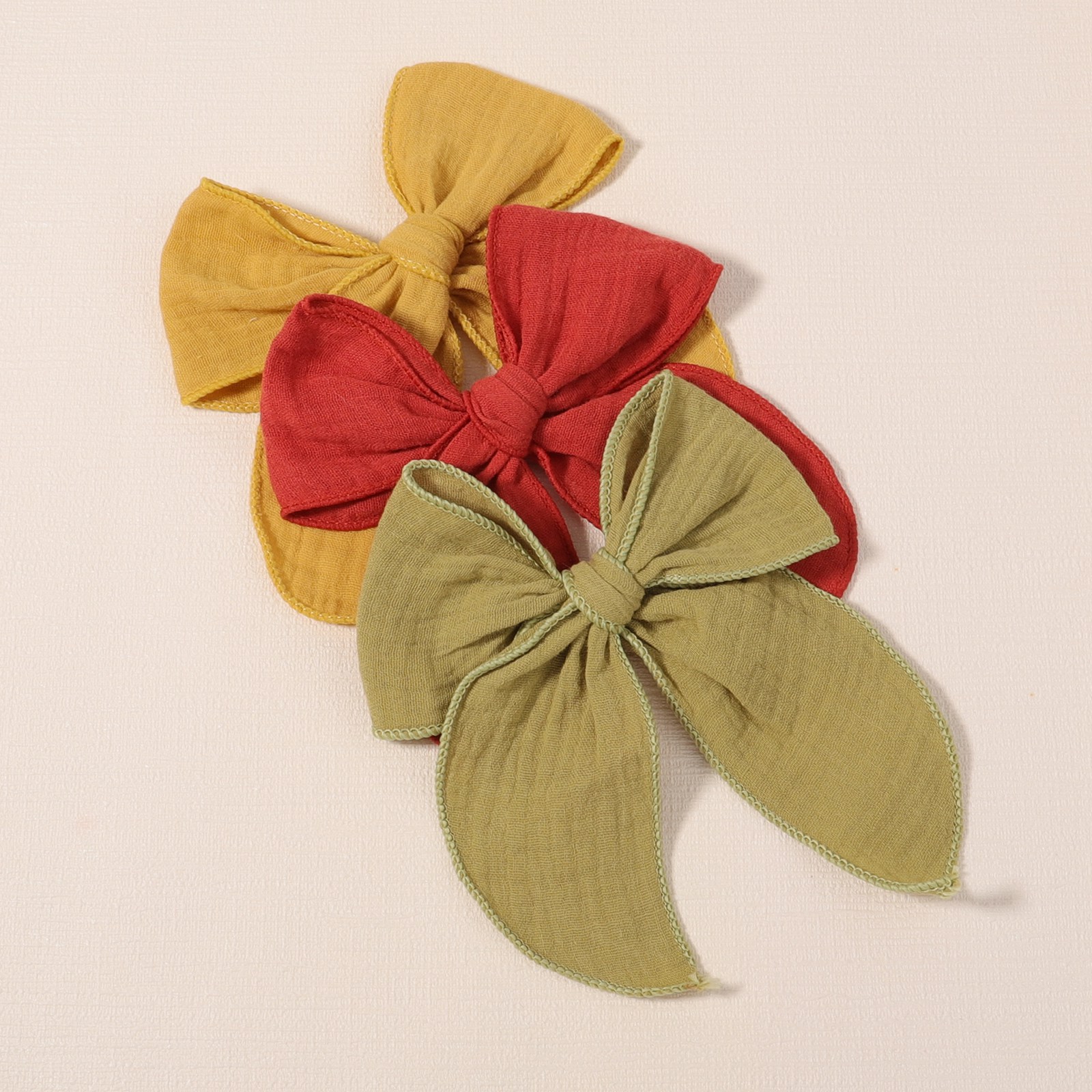 Fashion Solid Color Bow Knot Polyester Hair Clip display picture 3