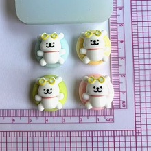 A235线条小狗游泳圈mini迷你滴胶食品级耐高温diy手工硅胶模具