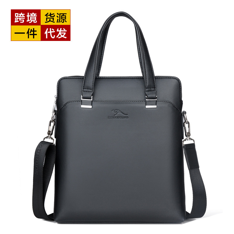 Cross-Border Supply Men's Handbags Briefcases Men's Business Document Bags Dropshipping 8817-2 Kati Kangaroo