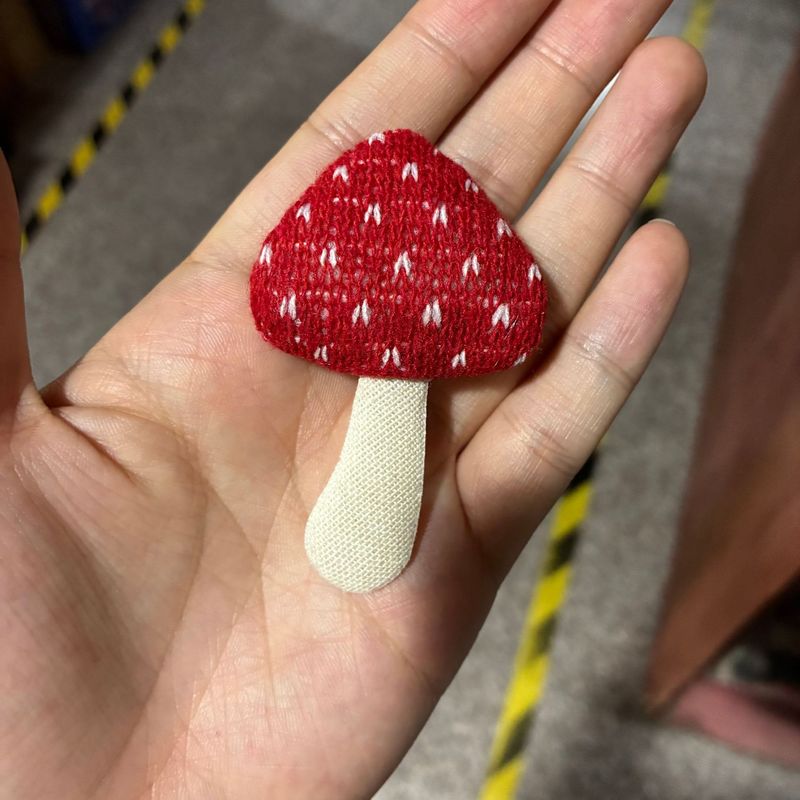 布艺手工diy配饰 充棉毛线蘑菇配件 鞋包童装秋冬辅料 钩针蘑菇|undefined