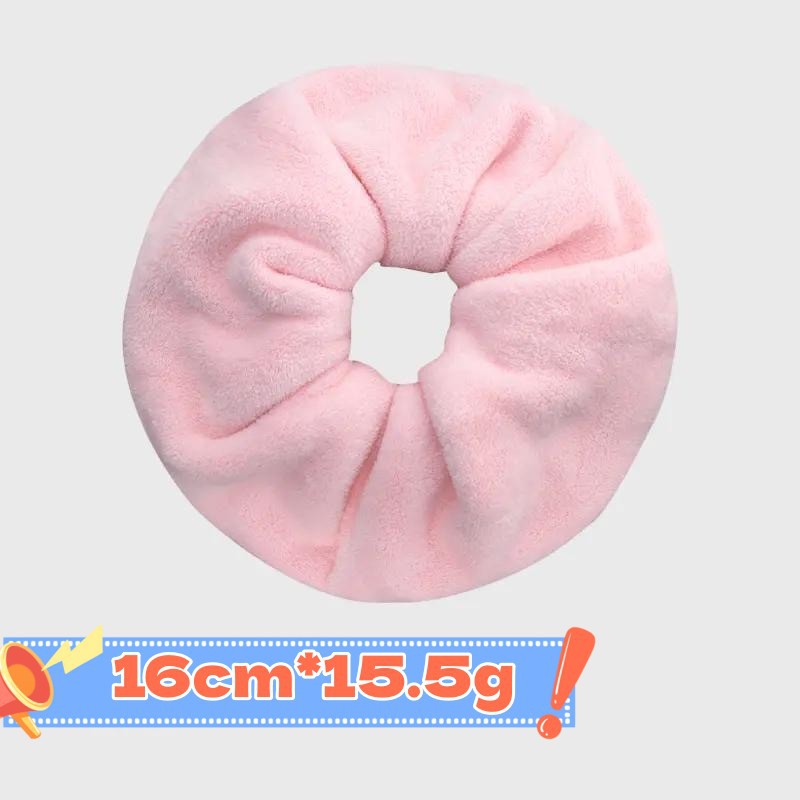 대형 봉제 머리끈 - 핑크 (16cm*16g)