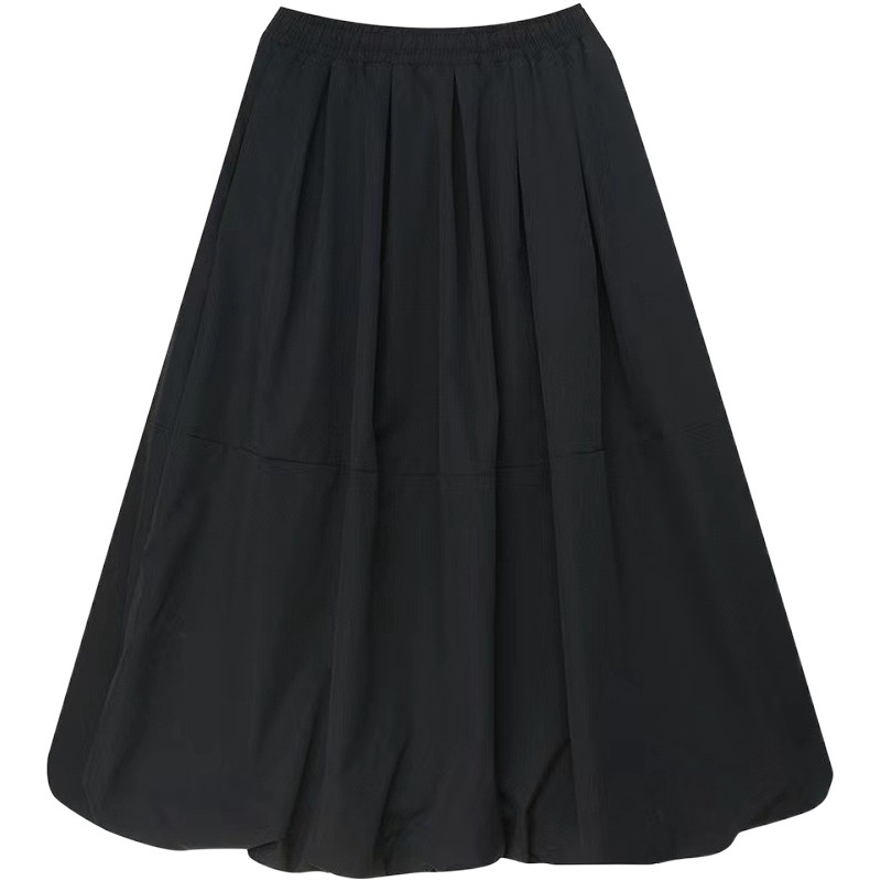 Autumn and Winter new women's clothing chubby girl plus size skirt 200kg loose A- line skirt high waist elastic pettiskirt long skirt