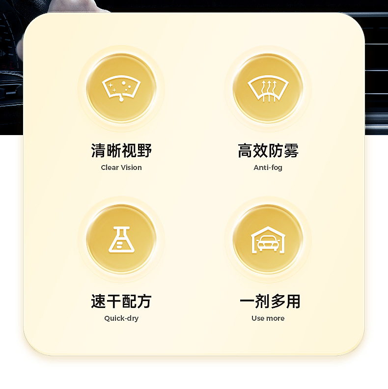 Chaopu Car Glass Anti-Fog Agent for Home and Car Front and Rear View Mirror Glass Coating Water Repellent Agent