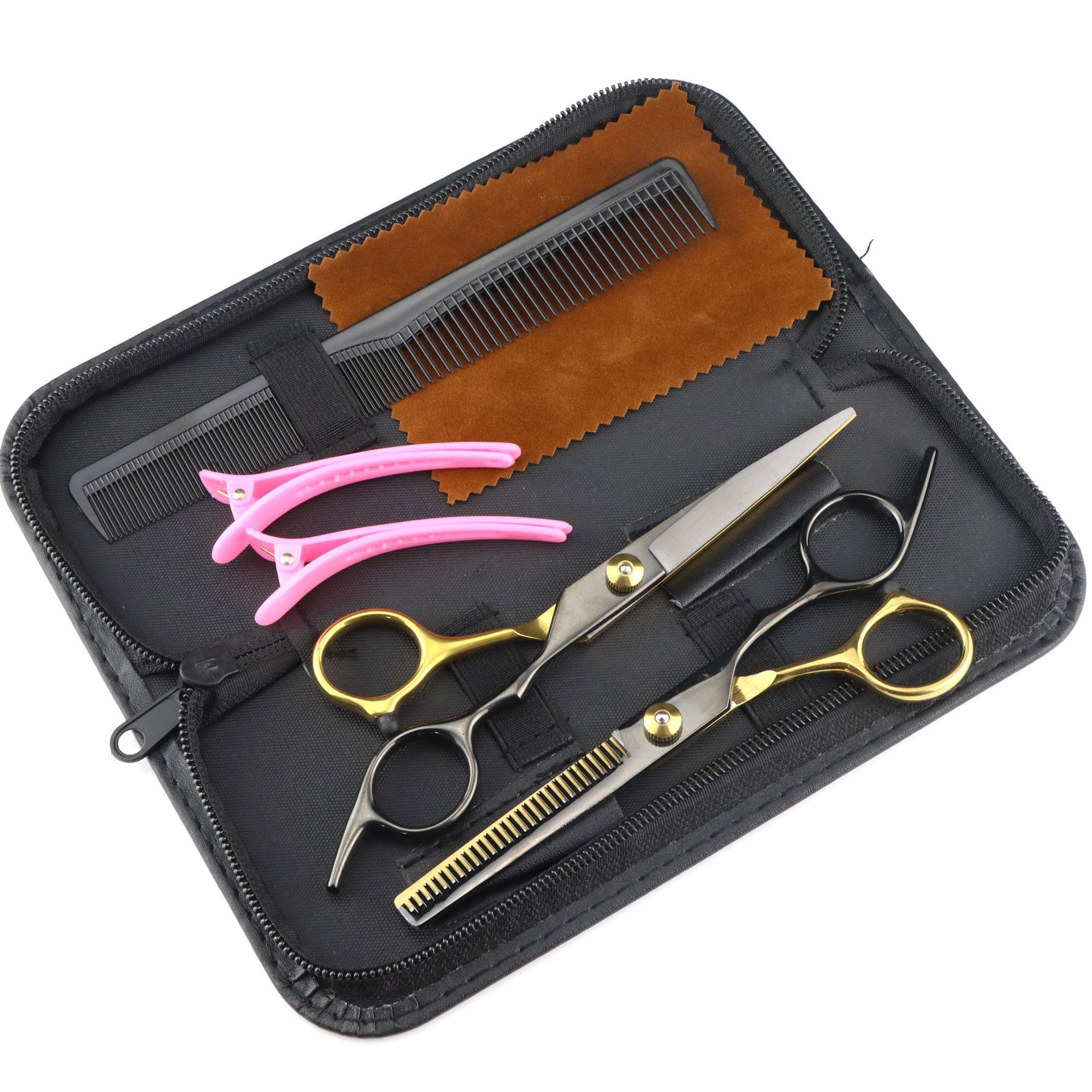 6,0 Zoll lange, preisgünstige, farbenfrohe Haarschere mit hohem, schrägem Zopf und flachem Pony, erhältlich in 7 Farben_voghion.com