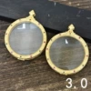 0 gold, double-sided, with gem