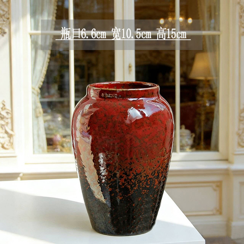 Kiln-turned vase-(red beauty)