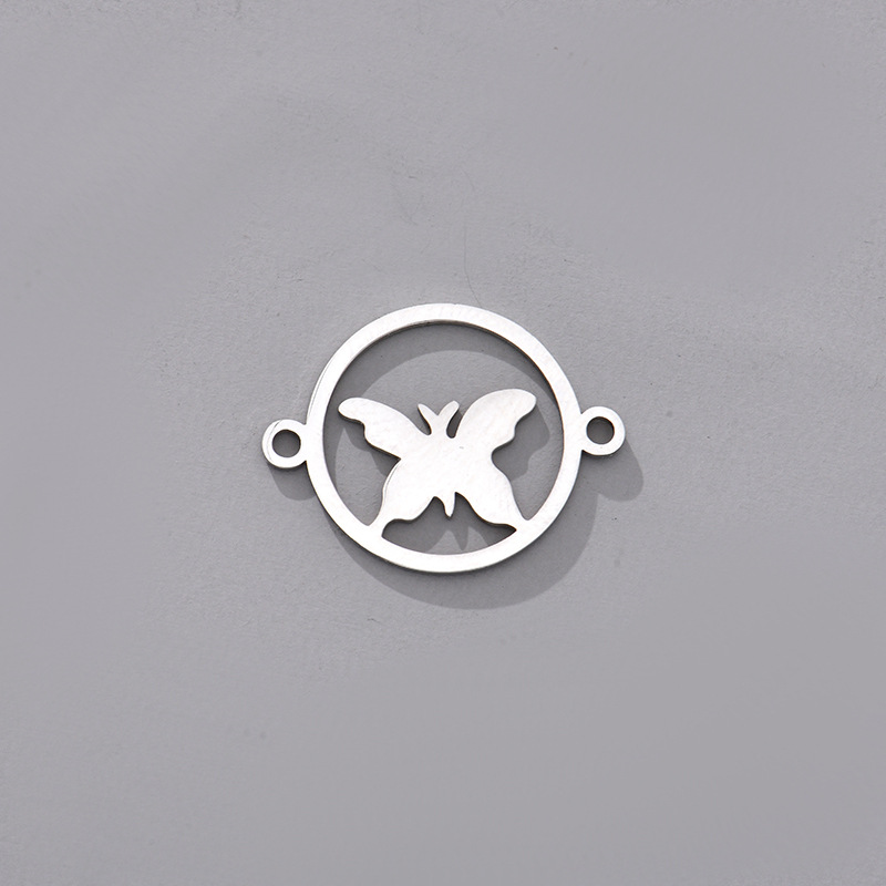 Varios accesorios de collar colgante de metal de acero inoxidable mariposa love DIY accesorios de joyería con pulsera combinada