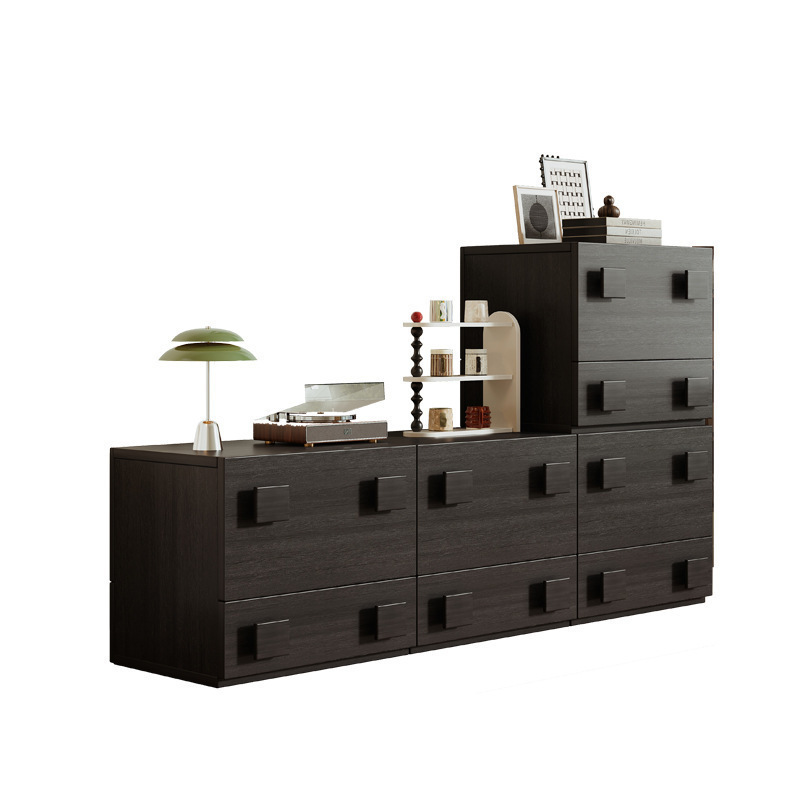 Gabinete de puerta de estilo medieval retro cabina de cabezal de cama dormitorio almacenamiento simple gabinete de televisión sala de estar armario combinado