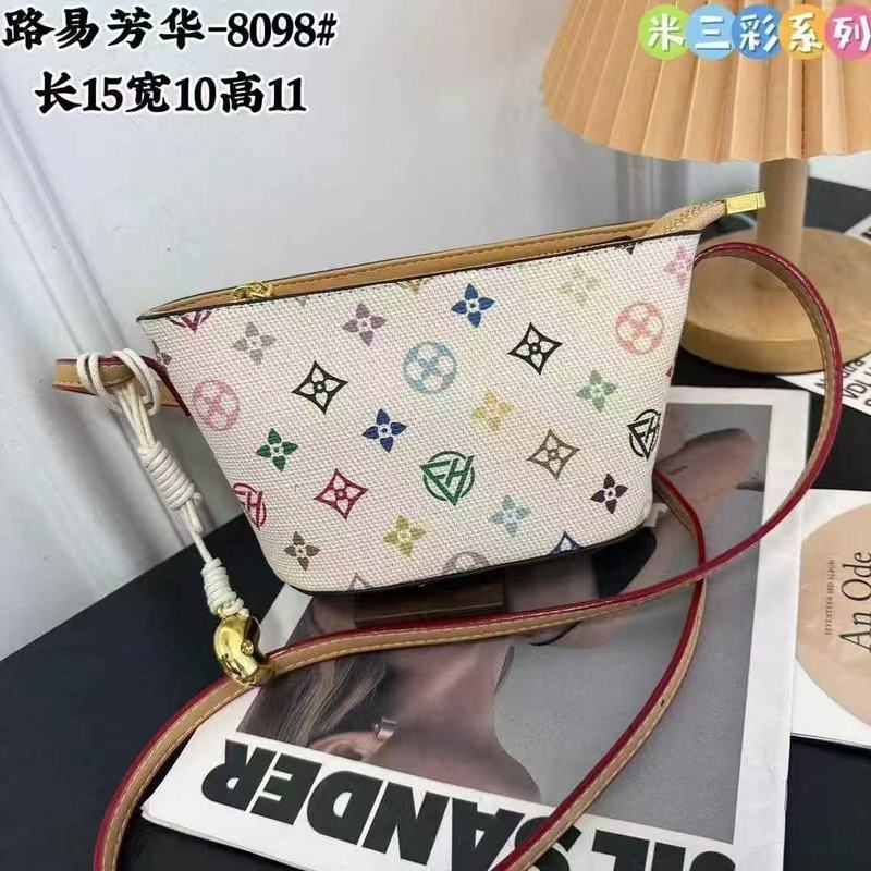 Luyi Fanghua ドロップシッピング 2025 新しいレディースバッグハイエンドホワイトカラー外国風バケツ多用途シングルショルダークロスボディバッグ|undefined