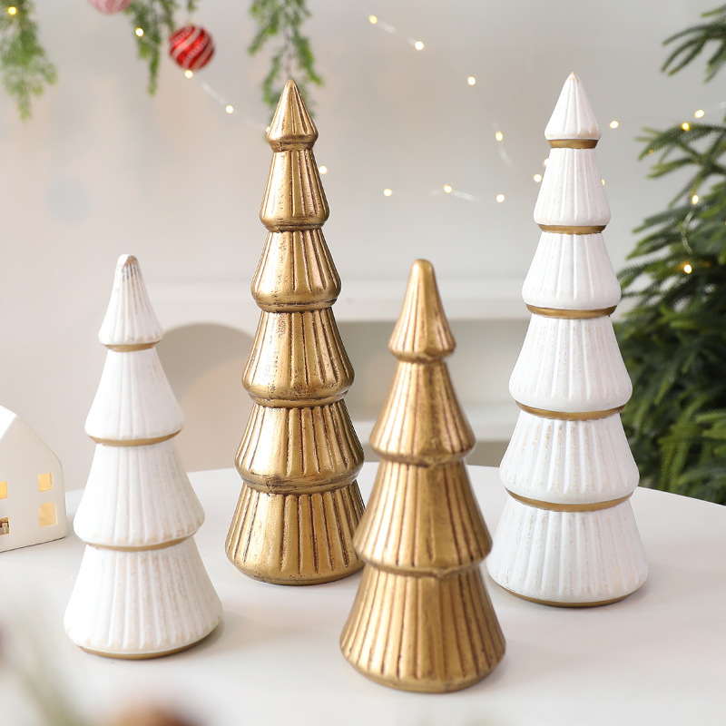 Amazon ventas calientes árbol de Navidad de madera nórdica decoración de árbol de Navidad decoración de escritorio interior de Navidad