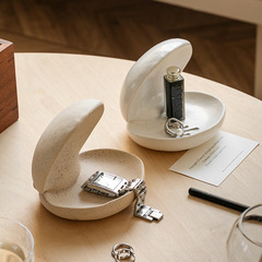 創意的な貝殻のアクセサリーの箱の指輪の皿の陶磁器のアクセサリーの皿の工芸品の装飾の置物