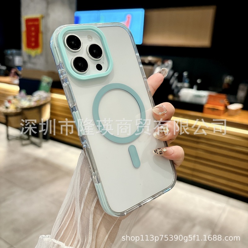Apple 16ProMax 携帯電話ケース 2 色アクリル透明 16Pro 磁気 iPhone17 ハイエンドに適しています。|undefined