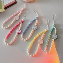 Ins-style chain bead bracelet lanyard phone case accessory charm chain anti-drop sturdy durable cord DIY